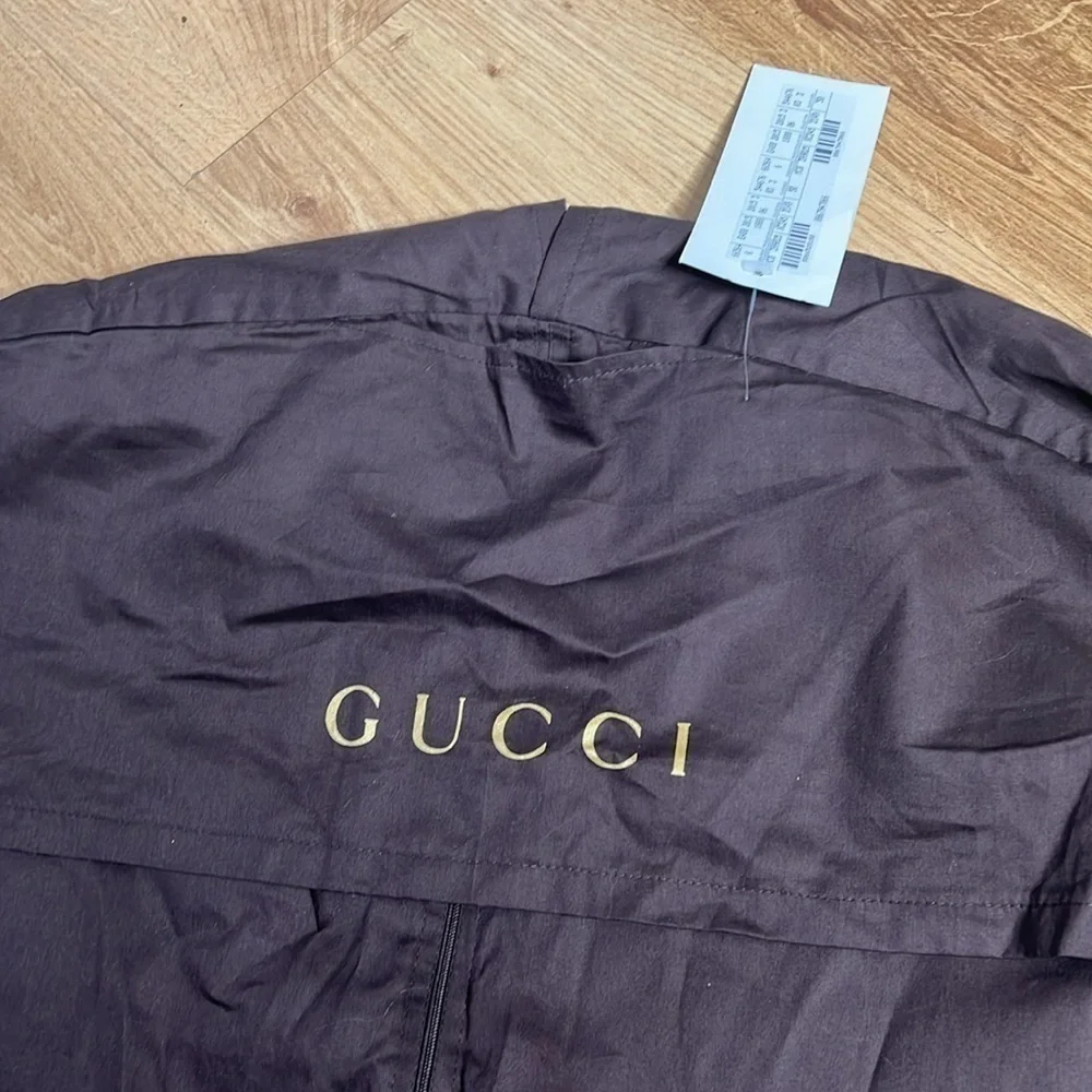 Gucci Brown Cotton Zipper and Foldable Garment Bag - New